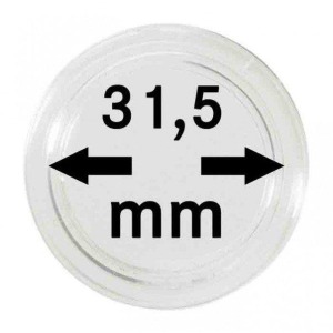 LINDNER - Capsule per monete da 31,5 mm - 10 pz.