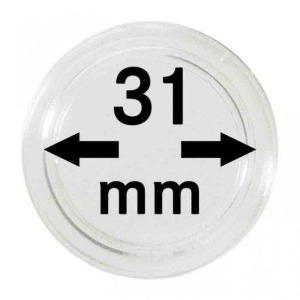 LINDNER - Capsule per monete da 31 mm - 10 pz.