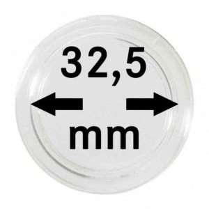 LINDNER - Capsule per monete da 32,5 mm - 10 pz.