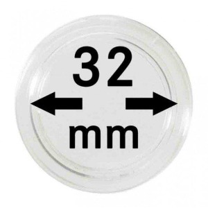 LINDNER - Capsule per monete da 32 mm - 10 pz.