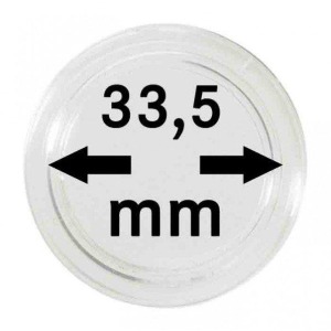 LINDNER - Capsule per monete da 33,5 mm - 10 pz.