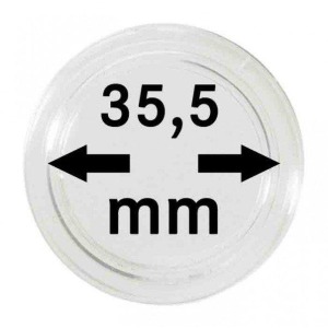 LINDNER - Capsule per monete da 35,5 mm - 10 pz.