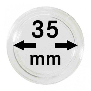 LINDNER - Capsule per monete da 35 mm - 10 pz.