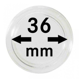 LINDNER - Capsule per monete da 36 mm - 10 pz.