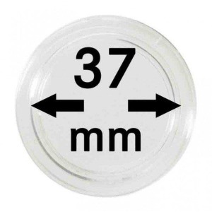LINDNER - Capsule per monete da 37 mm - 10 pz.