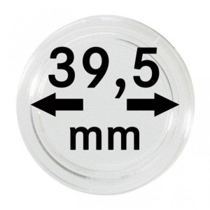 LINDNER - Capsule per monete da 39,5 mm - 10 pz.