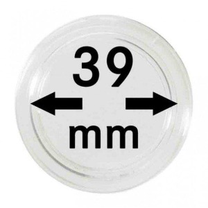 LINDNER - Capsule per monete da 39 mm - 10 pz.