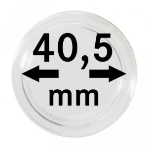 LINDNER - Capsule per monete da 40,5 mm - 10 pz.