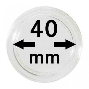 Capsule per monete da 40 mm 10 pz. Lindner 1