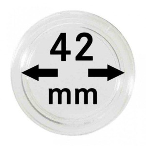 LINDNER - Capsule per monete da 42 mm - 10 pz.
