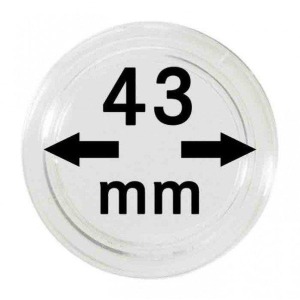 LINDNER - Capsule per monete da 43 mm - 10 pz.