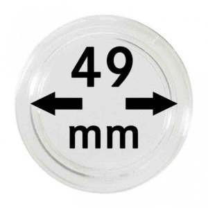 LINDNER - Capsule per monete da 49 mm - 10 pz.