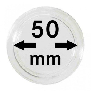 LINDNER - Capsule per monete da 50 mm - 10 pz.