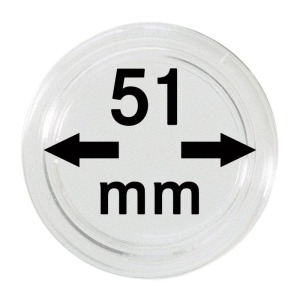 LINDNER - Capsule per monete da 51 mm - 10 pz.