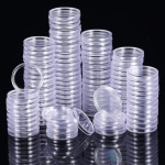 IDEOPLAST - Capsule senza bordo da 16,2 mm per 1 Eurocent. - 10 pz.