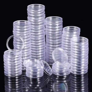 IDEOPLAST - Capsule senza bordo da 16,2 mm per 1 Eurocent. - 10 pz.