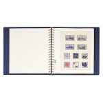 LINDNER - Cartella a 18 anelli STANDARD con custodia - Blu