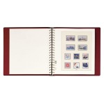 LINDNER - Cartella a 18 anelli STANDARD con custodia - Bordeaux