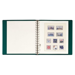 LINDNER - Cartella a 18 anelli STANDARD con custodia - Verde