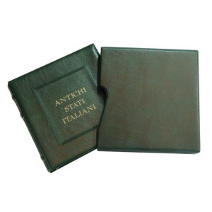 ABAFIL - Cartella a 22 anelli ELEGANT Antichi Stati con custodia - Verde