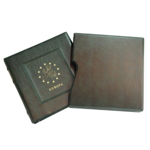 ABAFIL - Cartella a 22 anelli ELEGANT Tematica Europa con custodia - Verde