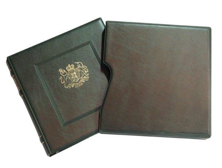 Cartella a 22 anelli ELEGANT Gran Bretagna con custodia Verde Abafil 1 ABAFIL - Cartella a 22 anelli ELEGANT Gran Bretagna con custodia - Verde