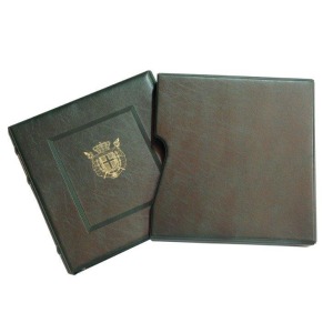 ABAFIL - Cartella a 22 anelli ELEGANT Italia Regno con custodia - Verde