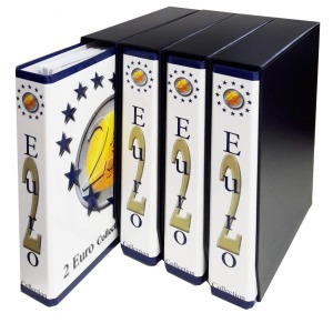 MASTER PHIL - Cartella a 4 anelli 2 EURO JUNIOR con custodia e inserti dal 2004 al 2015