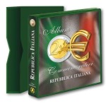 ABAFIL - Cartella a 4 anelli 2 € COMMEMORATIVI sfusi Italia con custodia, vuota