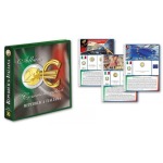 ABAFIL - Cartella a 4 anelli 2 € COMMEMORATIVI sfusi Italia con custodia, vuota