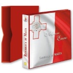 ABAFIL - Cartella a 4 anelli ALBUM 2 € REPUBBLICA DI MALTA con custodia, vuota