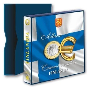 ABAFIL - Cartella a 4 anelli ALBUM 5 € FINLANDIA con custodia, vuota