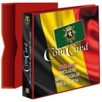 ABAFIL - Cartella a 4 anelli ALBUM COIN CARD BELGIO con custodia, vuota