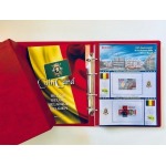 ABAFIL - Cartella a 4 anelli ALBUM COIN CARD BELGIO con custodia, vuota