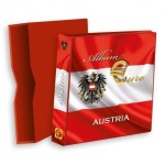 ABAFIL - Cartella a 4 anelli ALBUM €URO MONEY AUSTRIA con custodia, vuota