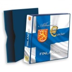 ABAFIL - Cartella a 4 anelli ALBUM €URO MONEY FINLANDIA con custodia, vuota