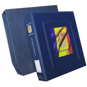 Cartella a 4 anelli BIG intestata Andorra con custodia vuota Blu Master Phil
