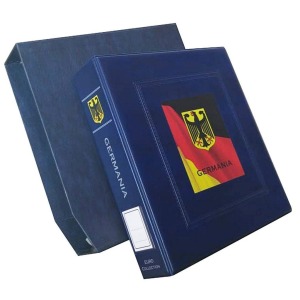 Cartella a 4 anelli BIG intestata Germania con custodia vuota Blu Master Phil