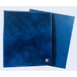 ABAFIL - Cartella a 4 anelli DAKOTA con 6 fogli assortiti e custodia - Blu