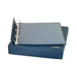 LINDNER - Cartella a 4 anelli ECO RILEGATURA SLIP con custodia - Blu