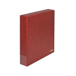 LINDNER - Cartella a 4 anelli ECO RILEGATURA SLIP con custodia - Bordeaux