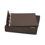 LINDNER - Cartella a 4 anelli ECO RILEGATURA SLIP con custodia - Nera