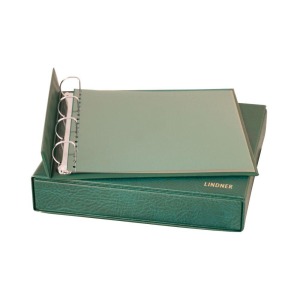 LINDNER - Cartella a 4 anelli ECO RILEGATURA SLIP con custodia - Verde