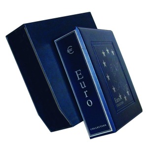 MASTER PHIL - Cartella a 4 anelli EURO BIG con custodia, vuota - Blu