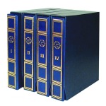 MASTER PHIL - Cartella a 4 anelli EUROMAXI per le DIVISIONALI ITALIA EURO con custodia, vuota - Blu