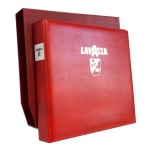 MASTER PHIL - Cartella a 4 anelli LAVAZZA con custodia, vuota - Rossa