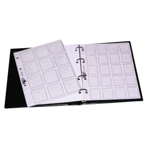 MASTER PHIL - Cartella a 4 anelli MONETE MEDIO con 5 inserti assortiti - Verde