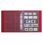 LEUCHTTURM - Cartella a 4 anelli OPTIMA F con custodia - Rossa