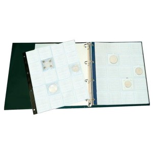 MASTER PHIL - Cartella a 4 anelli per OBLÒ senza custodia, vuota - Verde