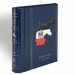 LEUCHTTURM - Cartella a barra rotante PERFECT DP CLASSIC con custodia Germania 1871-1918 (Reich tedesco)